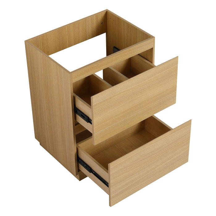 Wood Oak Bathroom Vanity Oak 1