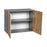 Wallkitchens Wood Natural Teak  Wall Cabinet Natural Teak 2