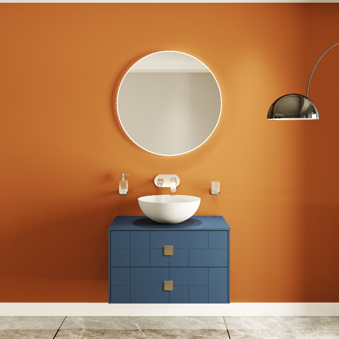Dune Wood Blue Matte Bathroom Vanity Blue Matte 2