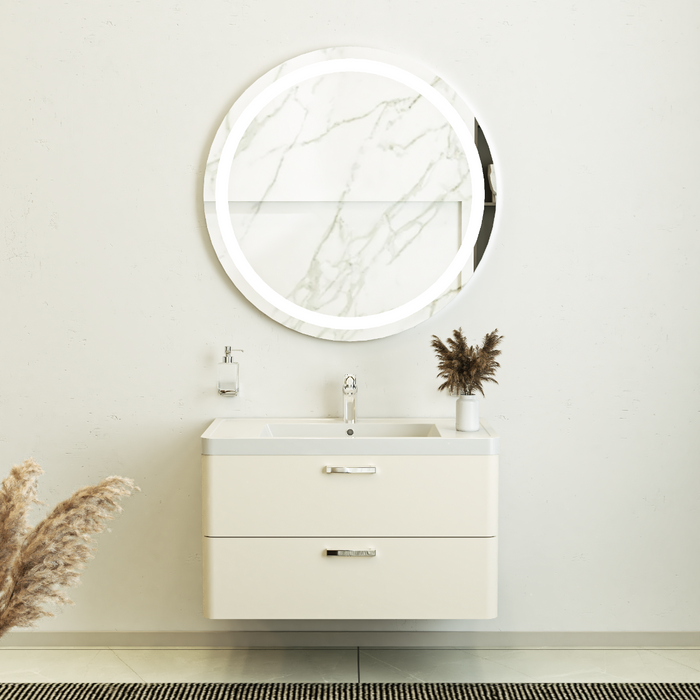 Fiona Wood Beige Matte Bathroom Vanity Beige Matte 2