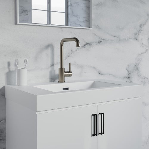 Brushed Nickel Brass Bathroom Faucet 3