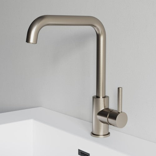 Brushed Nickel Brass Bathroom Faucet 5