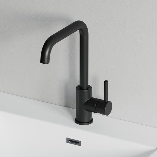 Black Brass Bathroom Faucet 5