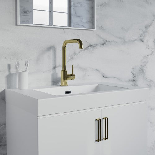 Gold Brass Bathroom Faucet 4