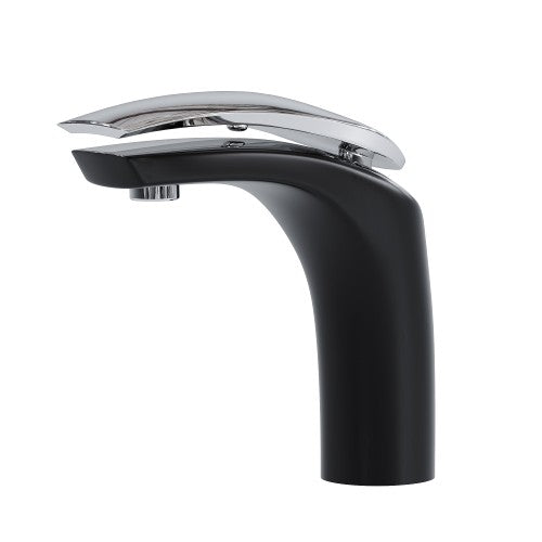 Chrome / Black Brass Bathroom Faucet 3