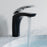 Chrome / Black Brass Bathroom Faucet 1