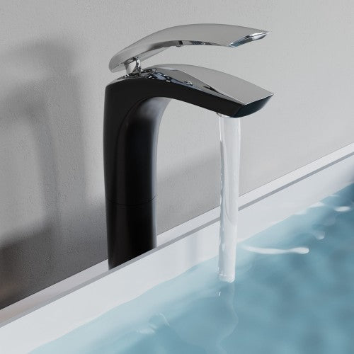 Chrome / Black Brass Bathroom Faucet 1
