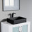 Chrome / Black Brass Bathroom Faucet 5