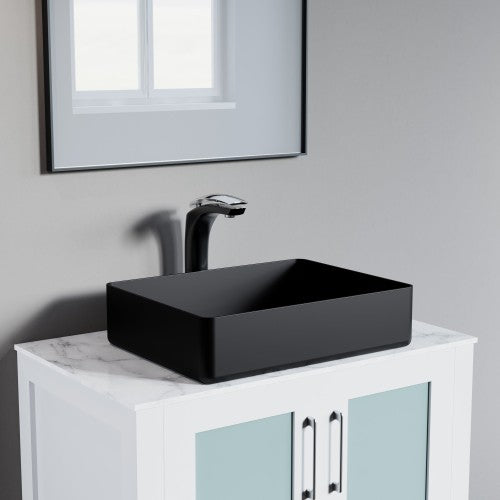 Chrome / Black Brass Bathroom Faucet 5