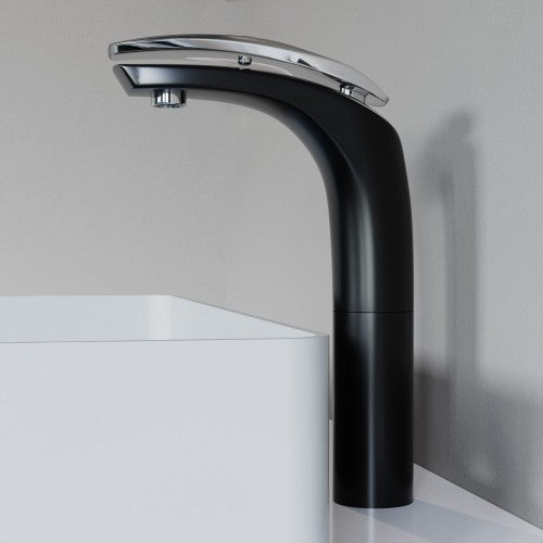 Chrome / Black Brass Bathroom Faucet 6