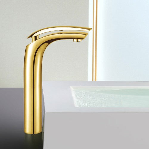 Gold Brass Bathroom Faucet 1
