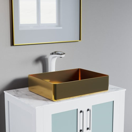 Gold Brass Bathroom Faucet 2