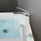 Chrome / White Brass Bathroom Faucet 3