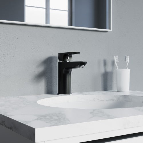 Chrome / Black Brass Bathroom Faucet 5