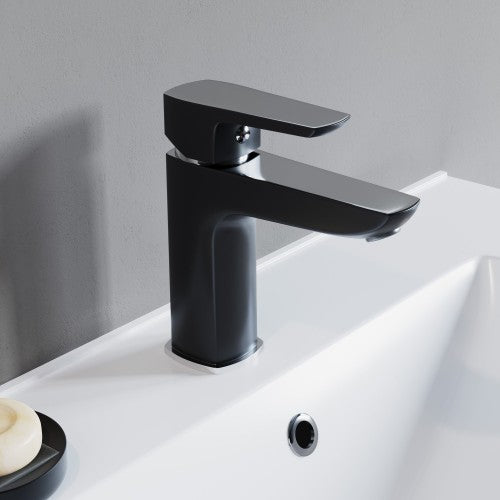Chrome / Black Brass Bathroom Faucet 2