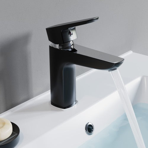 Chrome / Black Brass Bathroom Faucet 1