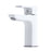 Chrome / White Brass Bathroom Faucet 4
