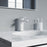 Chrome / White Brass Bathroom Faucet 5