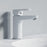 Chrome / White Brass Bathroom Faucet 3
