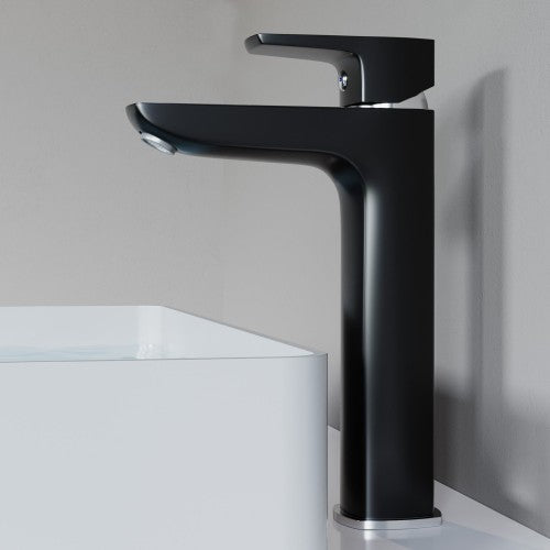 Chrome / Black Brass Bathroom Faucet 6