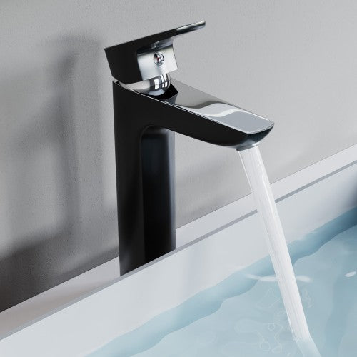 Chrome / Black Brass Bathroom Faucet 1