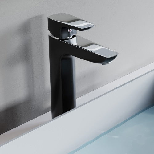 Chrome / Black Brass Bathroom Faucet 2