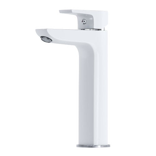 Chrome / White Brass Bathroom Faucet 7