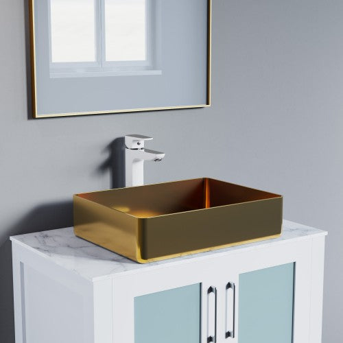 Chrome / White Brass Bathroom Faucet 6