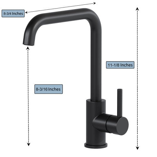 Black Brass Bathroom Faucet 7