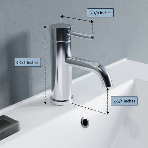 Chrome Brass Bathroom Faucet 5