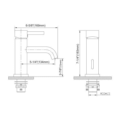 Brushed Nickel Brass Bathroom Faucet 8