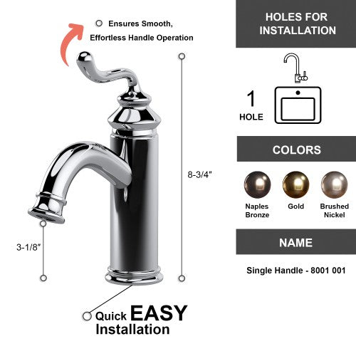 Chrome Brass Bathroom Faucet 2