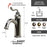 Brushed Nickel Brass Bathroom Faucet 2