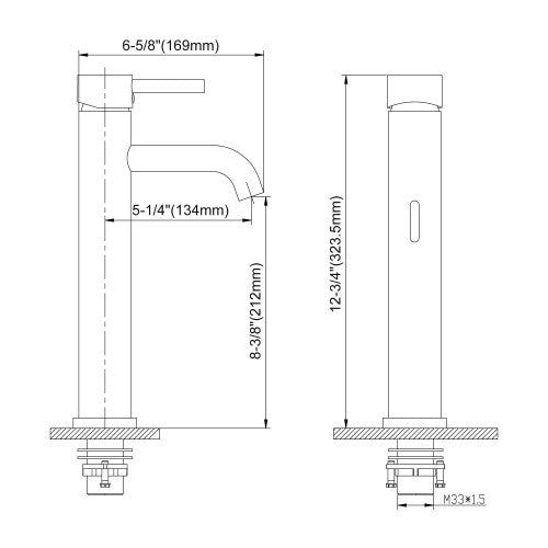 Brushed Nickel Brass Bathroom Faucet 7