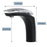 Chrome / Black Brass Bathroom Faucet 6