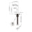 Chrome / Black Brass Bathroom Faucet 9
