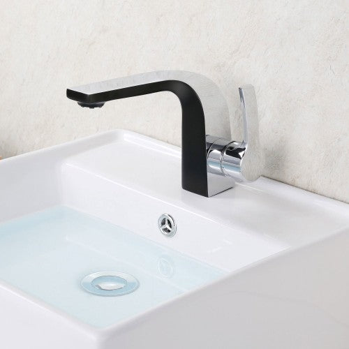 Chrome / Black Brass Bathroom Faucet 1