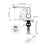 Chrome / White Brass Bathroom Faucet 8
