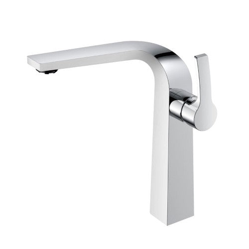 Chrome / White Brass Bathroom Faucet 1