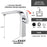 Chrome / White Brass Bathroom Faucet 3