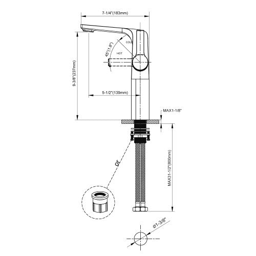 Chrome / White Brass Bathroom Faucet 5