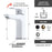 Chrome / White Brass Bathroom Faucet 6
