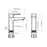 Chrome / White Brass Bathroom Faucet 8