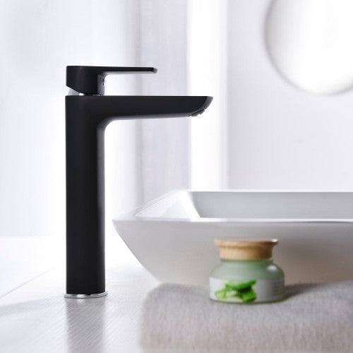 Chrome / Black Brass Bathroom Faucet 3
