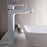 Chrome / White Brass Bathroom Faucet 4