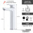Chrome / White Brass Bathroom Faucet 8