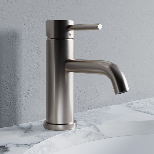 Brushed Nickel Brass Bathroom Faucet 1