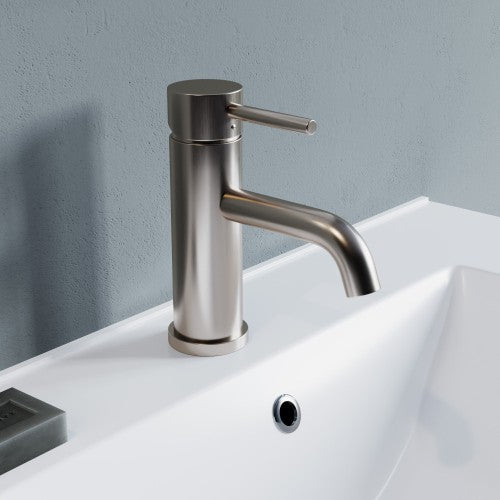 Brushed Nickel Brass Bathroom Faucet 3