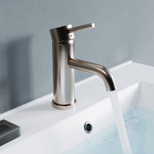 Brushed Nickel Brass Bathroom Faucet 2