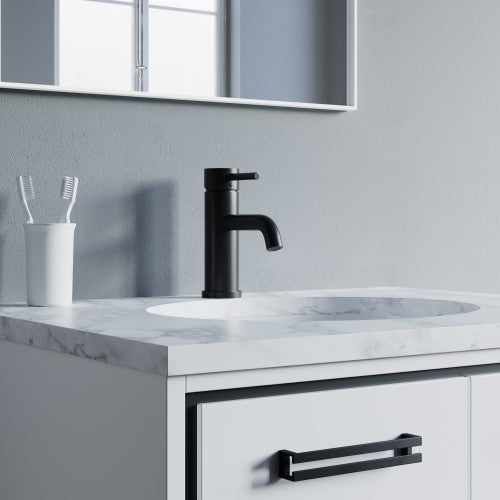 Black Brass Bathroom Faucet 5